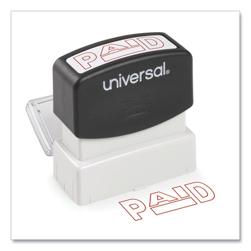 Message Stamp, Paid, Pre-inked One-color, Red