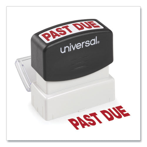 Message Stamp, Past Due, Pre-inked One-color, Red