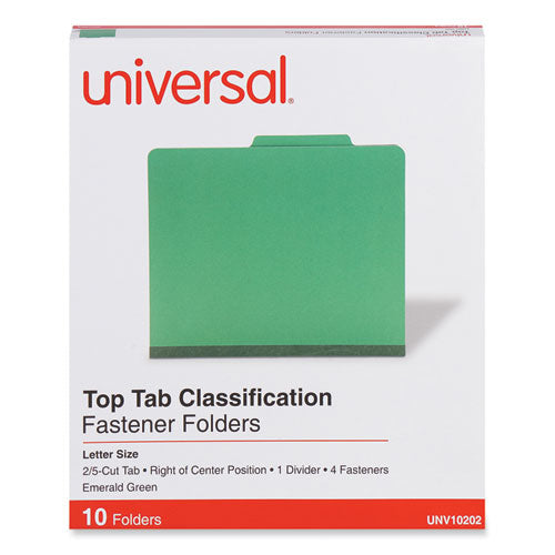 Bright Colored Pressboard Classification Folders, 2