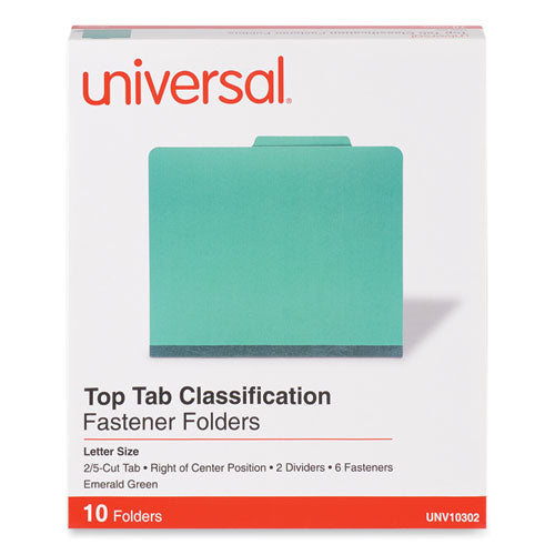 Bright Colored Pressboard Classification Folders, 2