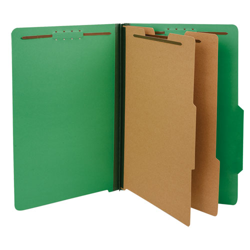 Bright Colored Pressboard Classification Folders, 2