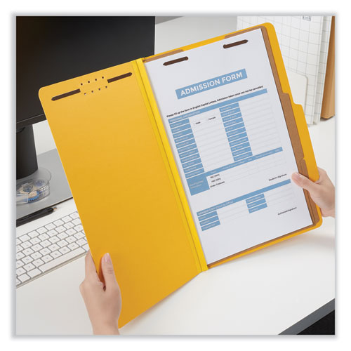 Bright Colored Pressboard Classification Folders, 2