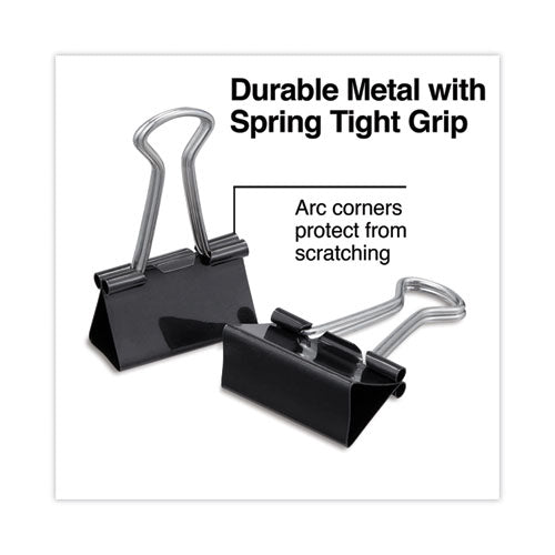 Binder Clips With Storage Tub, (50) Small (0.75