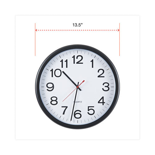 Indoor/outdoor Round Wall Clock, 13.5