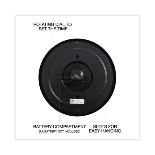 Indoor/outdoor Round Wall Clock, 13.5
