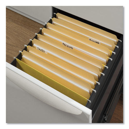 Top Tab File Folders, Straight Tabs, Letter Size, 0.75