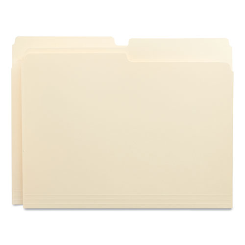 Top Tab File Folders, 1/2-cut Tabs: Assorted, Letter Size, 0.75