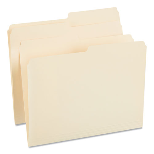Top Tab File Folders, 1/2-cut Tabs: Assorted, Letter Size, 0.75