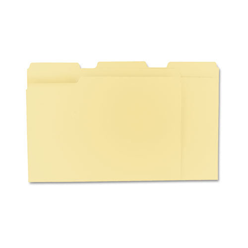 Top Tab File Folders, 1/3-cut Tabs: Assorted, Letter Size, 0.75