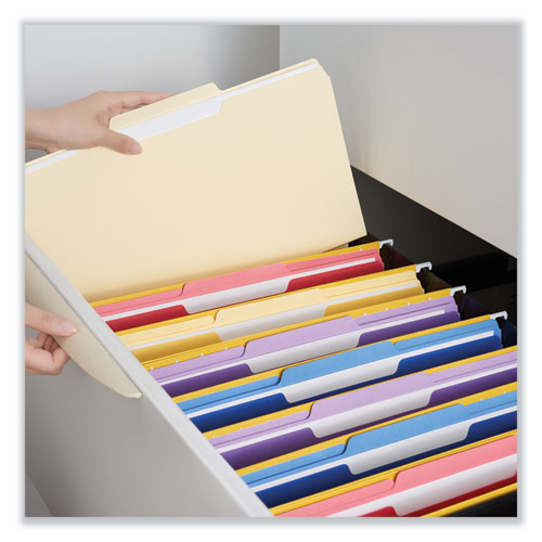 Top Tab File Folders, 1/3-cut Tabs: Center Position, Letter Size, 0.75