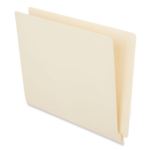 Deluxe Reinforced End Tab Folders, Straight Tabs, Letter Size, 0.75