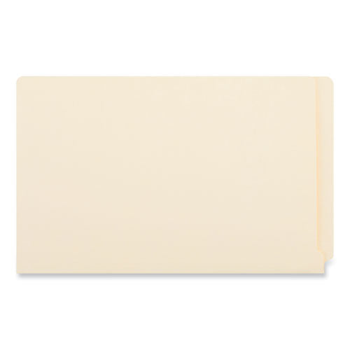Deluxe Reinforced End Tab Folders, Straight Tabs, Legal Size, 0.75