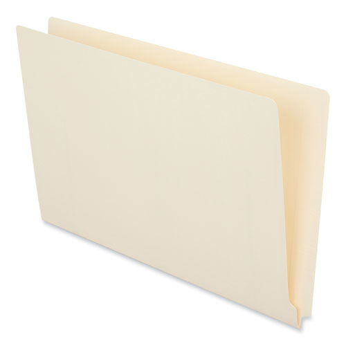Deluxe Reinforced End Tab Folders, Straight Tabs, Legal Size, 0.75
