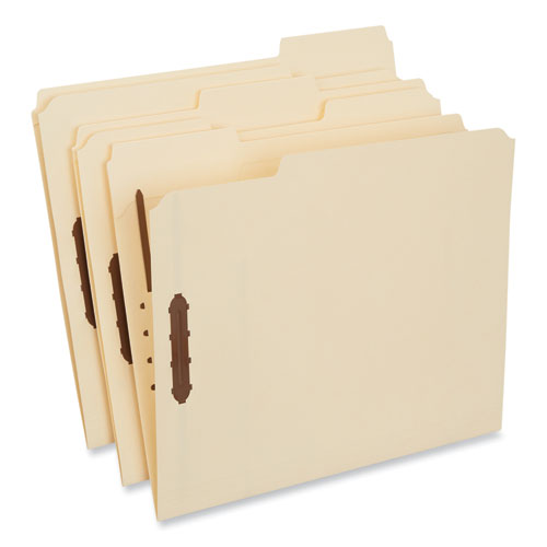 Deluxe Reinforced Top Tab Fastener Folders, 0.75