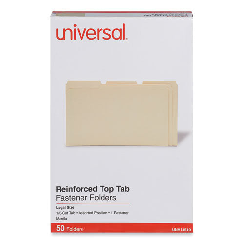 Reinforced Top Tab Fastener Folders, 0.75