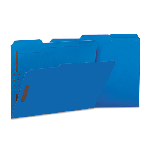 Deluxe Reinforced Top Tab Fastener Folders, 0.75