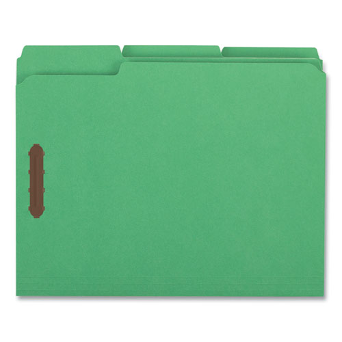 Deluxe Reinforced Top Tab Fastener Folders, 0.75