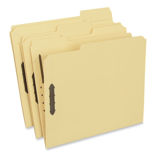 Deluxe Reinforced Top Tab Fastener Folders, 0.75