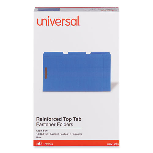 Deluxe Reinforced Top Tab Fastener Folders, 0.75