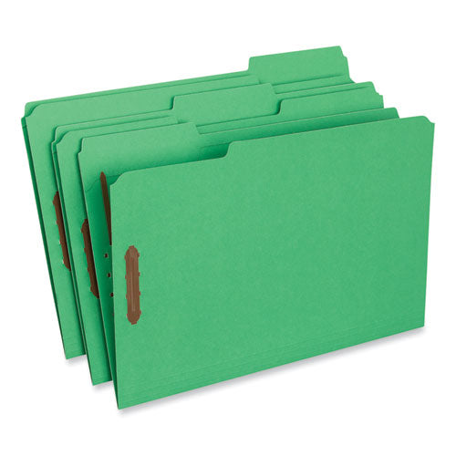 Deluxe Reinforced Top Tab Fastener Folders, 0.75