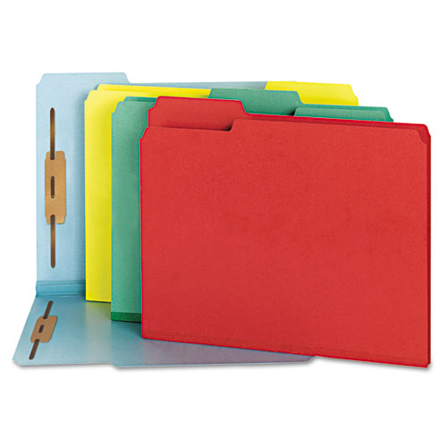 Deluxe Reinforced Top Tab Fastener Folders, 0.75
