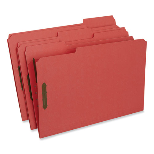 Deluxe Reinforced Top Tab Fastener Folders, 0.75