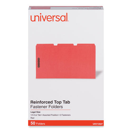 Deluxe Reinforced Top Tab Fastener Folders, 0.75