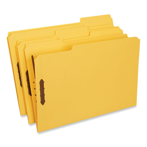 Deluxe Reinforced Top Tab Fastener Folders, 0.75