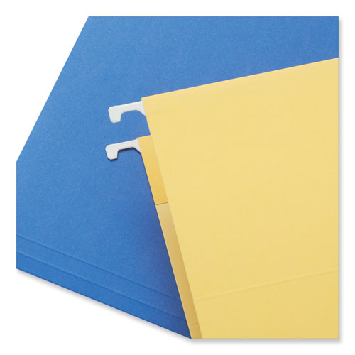 Deluxe Bright Color Hanging File Folders, Legal Size, 1/5-cut Tabs, Assorted Colors, 25/box
