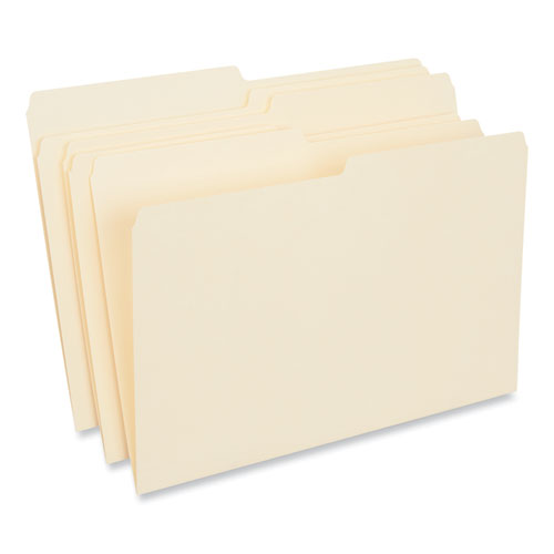 Top Tab File Folders, 1/2-cut Tabs: Assorted, Legal Size, 0.75