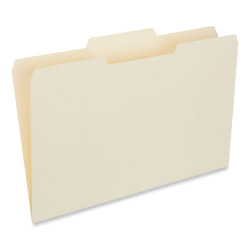 Top Tab File Folders, 1/3-cut Tabs: Center Position, Legal Size, 0.75