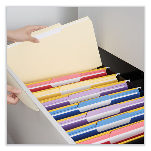 Top Tab File Folders, 1/3-cut Tabs: Center Position, Legal Size, 0.75