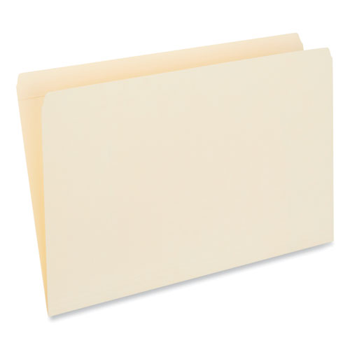Double-ply Top Tab Manila File Folders, Straight Tabs, Legal Size, 0.75