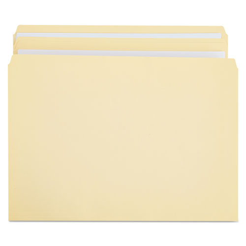 Double-ply Top Tab Manila File Folders, Straight Tabs, Legal Size, 0.75