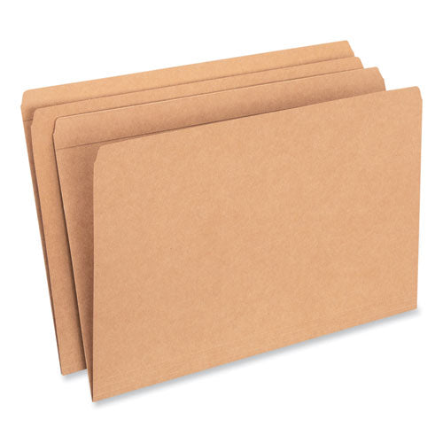 Reinforced Kraft Top Tab File Folders, Straight Tabs, Legal Size, 0.75