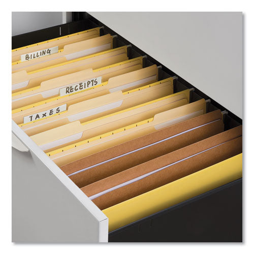 Reinforced Kraft Top Tab File Folders, Straight Tabs, Legal Size, 0.75