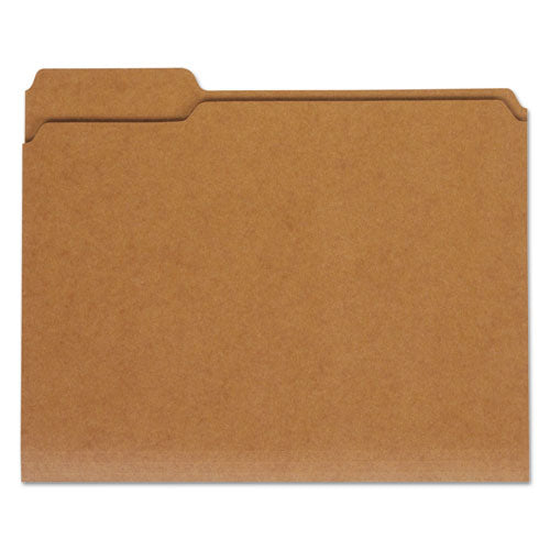 Reinforced Kraft Top Tab File Folders, Straight Tabs, Legal Size, 0.75