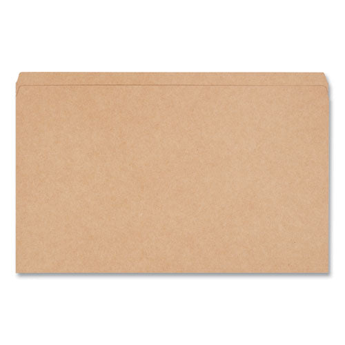 Reinforced Kraft Top Tab File Folders, Straight Tabs, Legal Size, 0.75