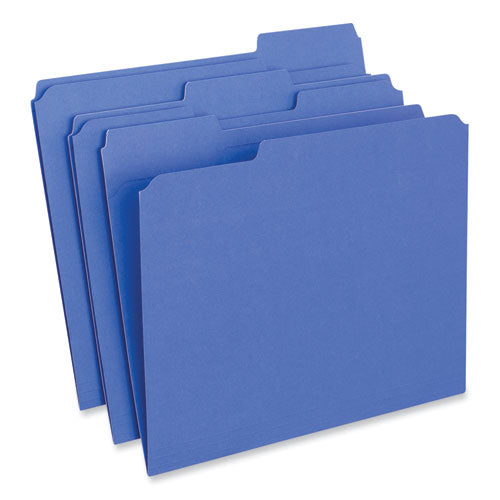 Reinforced Top-tab File Folders, 1/3-cut Tabs: Assorted, Letter Size, 1