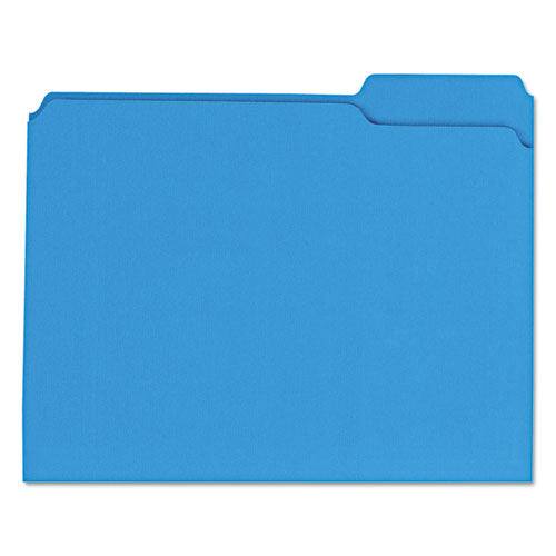 Reinforced Top-tab File Folders, 1/3-cut Tabs: Assorted, Letter Size, 1
