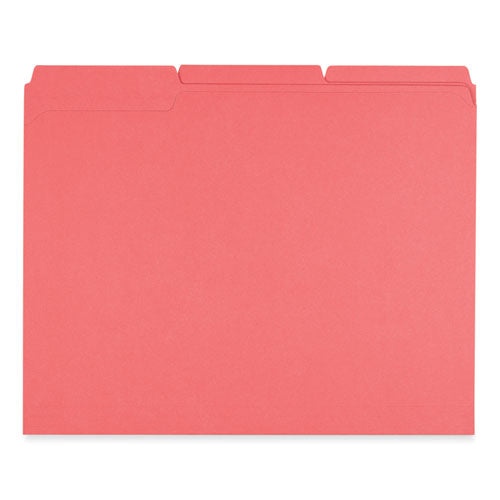 Reinforced Top-tab File Folders, 1/3-cut Tabs: Assorted, Letter Size, 1