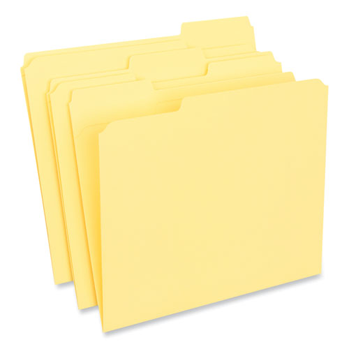 Reinforced Top-tab File Folders, 1/3-cut Tabs: Assorted, Letter Size, 1