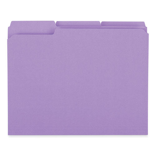 Reinforced Top-tab File Folders, 1/3-cut Tabs: Assorted, Letter Size, 1