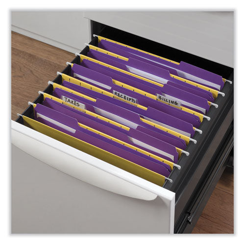 Reinforced Top-tab File Folders, 1/3-cut Tabs: Assorted, Letter Size, 1