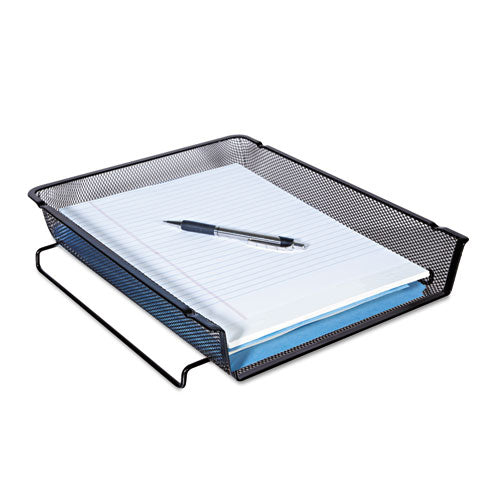 Deluxe Mesh Stackable Front Load Tray, 1 Section, Letter Size Files, 11.25