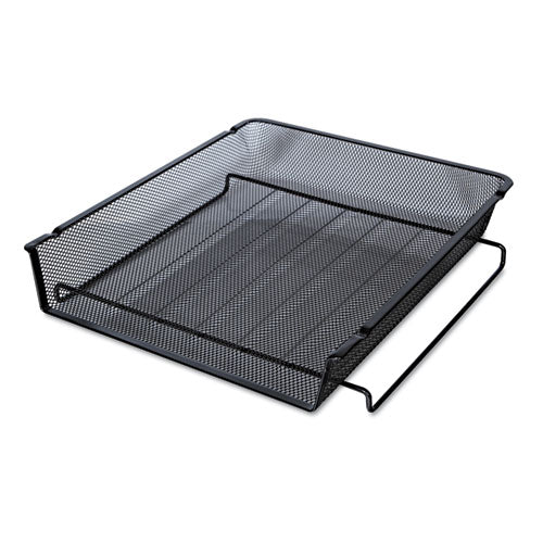 Deluxe Mesh Stackable Front Load Tray, 1 Section, Letter Size Files, 11.25