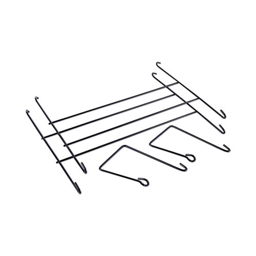 Mesh Three-pack Wall Files, 3 Sections, Letter Size, 14.13