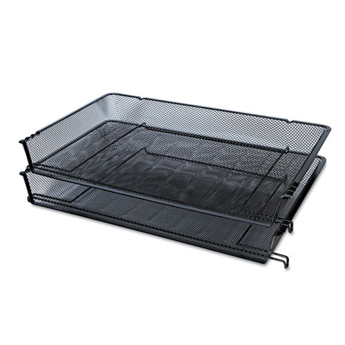 Deluxe Mesh Stacking Side Load Tray, 1 Section, Legal Size Files, 17