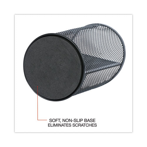 Metal Mesh 3-compartment Pencil Cup, 4.13