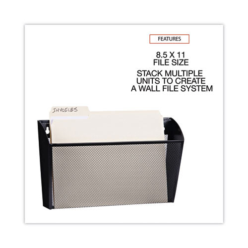 Metal Mesh Wall File, Letter Size, 14